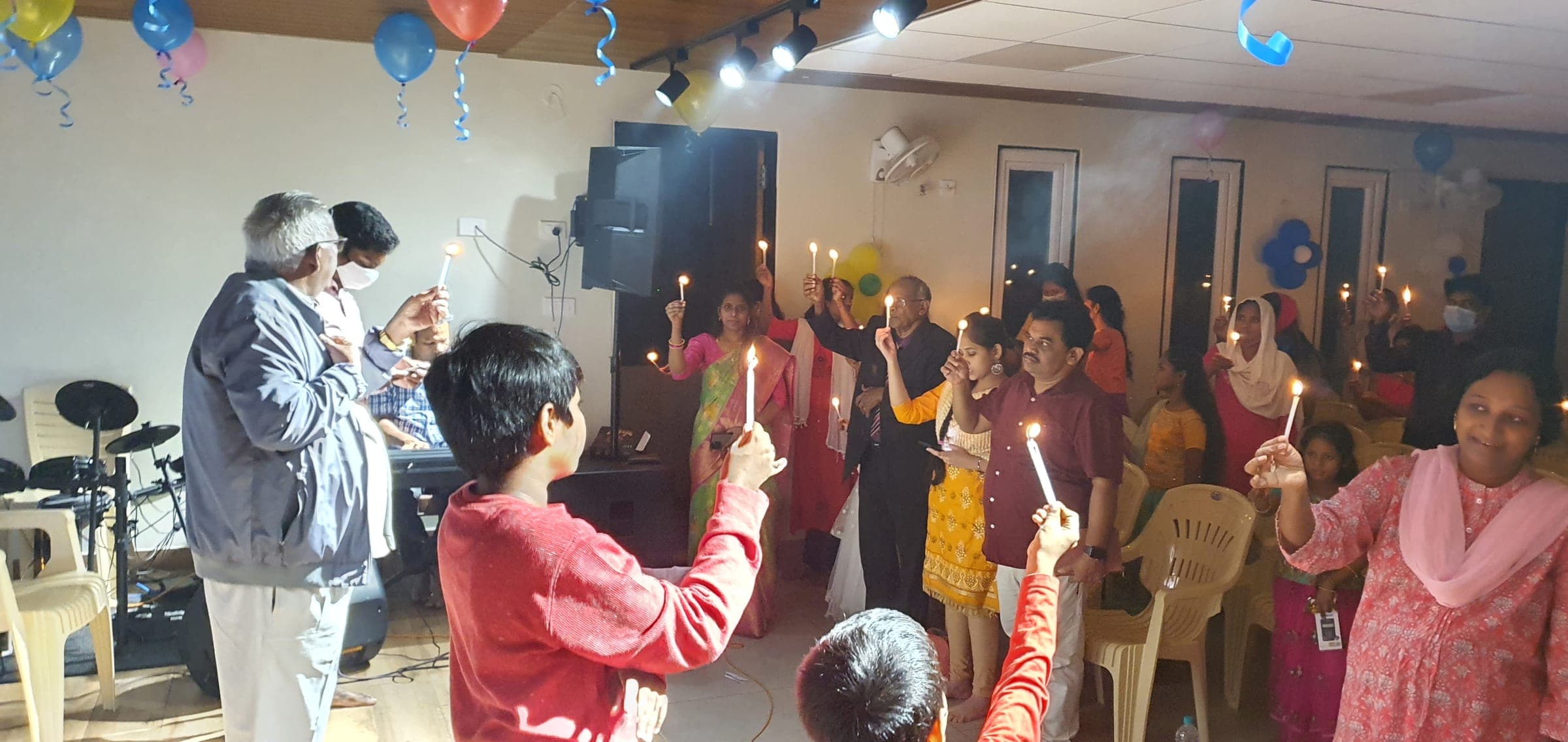 Candlelight service at Galilee Prayer Fellowship